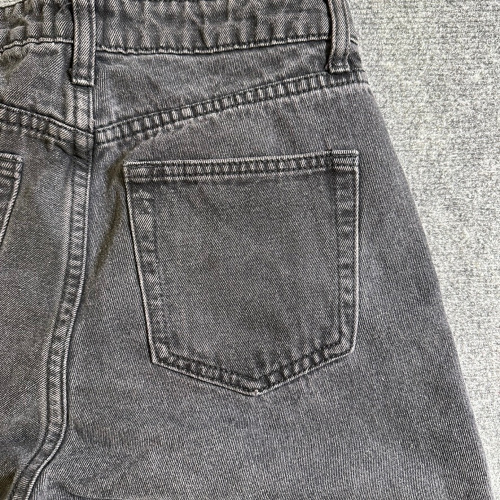 Princess Polly Washed Black High Waisted Cotton Denim Jeans US 4 RN 139867 - Picture 8 of 13